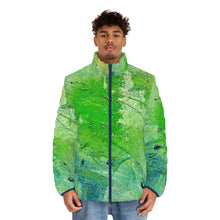 Load image into Gallery viewer, "Lac La Peche" - Men's Puffer Jacket (AOP)