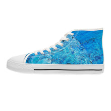 Load image into Gallery viewer, "Blue Point 2" Women's High Top Sneakers