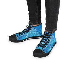 Load image into Gallery viewer, "Blue Point 2" Men's High Top Sneakers