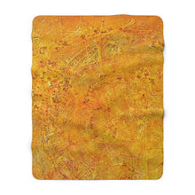 Load image into Gallery viewer, "Yellowcircle" - Sherpa Fleece Blanket