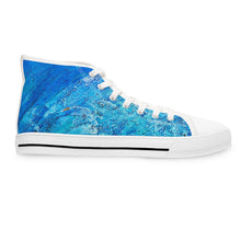 Load image into Gallery viewer, "Blue Point 2" Women's High Top Sneakers