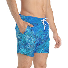 Load image into Gallery viewer, &quot;Blue Point 2&quot; Men&#39;s Swim Trunks
