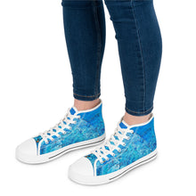 Load image into Gallery viewer, &quot;Blue Point 2&quot; Women&#39;s High Top Sneakers
