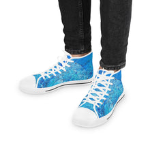 Load image into Gallery viewer, &quot;Blue Point 2&quot; Men&#39;s High Top Sneakers
